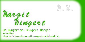 margit wingert business card